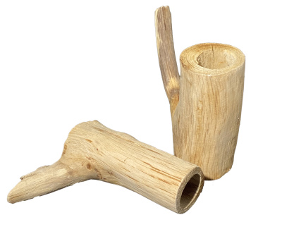 Грот укрытие для сомов Трубка дубовая D 2см